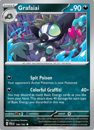 Grafaiai 146/193 - SV02 Paldea Evolved - for just $0.05! 