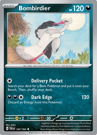 Bombirdier 147/193 - SV02 Paldea Evolved - for just $0.03! 