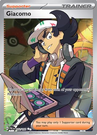 Giacomo 252/193 - SV02 Paldea Evolved Holofoil - for just $0.72! 