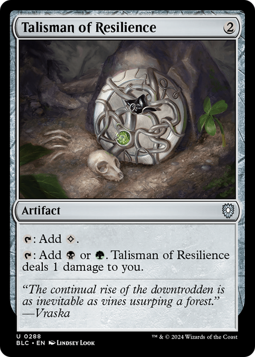 Talisman of Resilience (BLC-288) - Bloomburrow Commander - for just $0.13! 