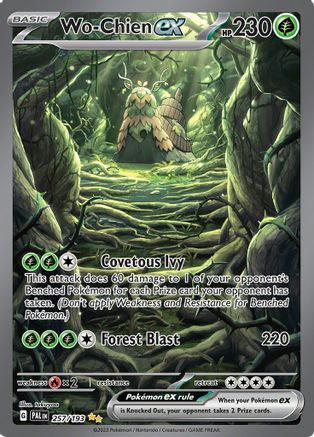 Wo-Chien ex 257/193 - SV02 Paldea Evolved Holofoil - for just $9.64! 