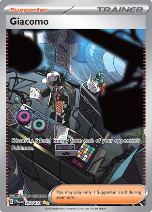 Giacomo 267/193 - SV02 Paldea Evolved Holofoil - for just $2.76! 