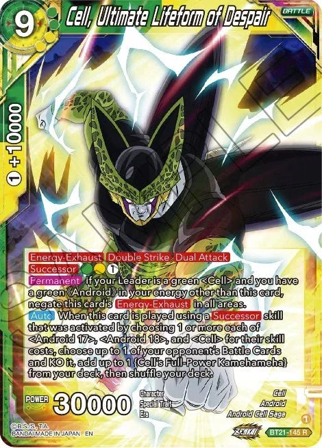 Cell, Ultimate Lifeform of Despair (BT21-145) [Wild Resurgence] - for just $0.10! 