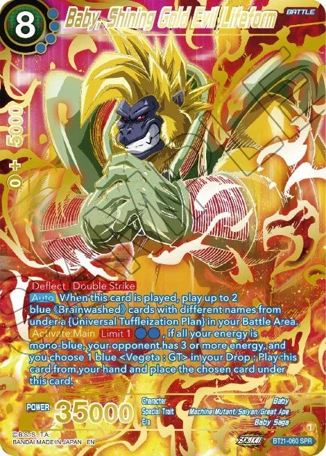 Baby, Shining Gold Evil Lifeform (SPR) (BT21-060) [Wild Resurgence] - for just $0.90! 