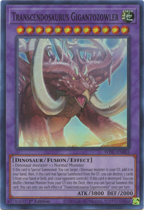 Transcendosaurus Gigantozowler [WISU-EN003] Super Rare - for just $0.15! 