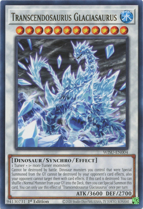 Transcendosaurus Glaciasaurus [WISU-EN004] Rare - for just $0.10! 