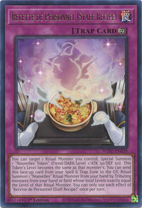 Recette de Personnel (Staff Recipe) [WISU-EN039] Rare - for just $0.10! 