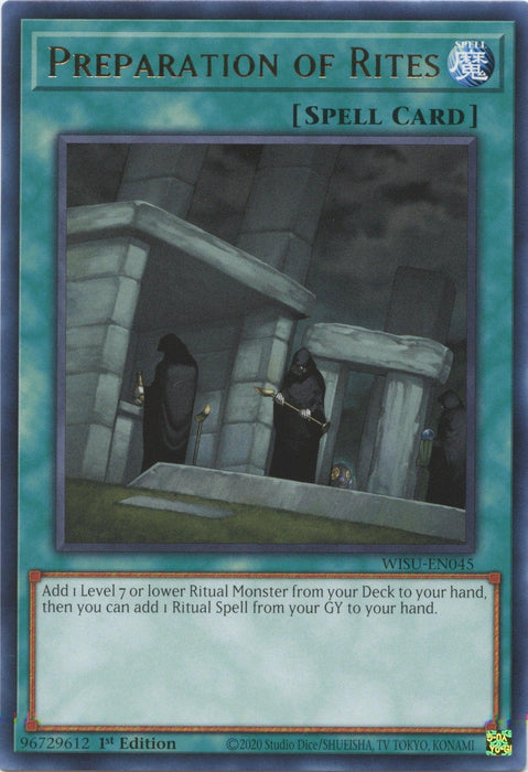 Preparation of Rites [WISU-EN045] Rare - for just $0.10! 