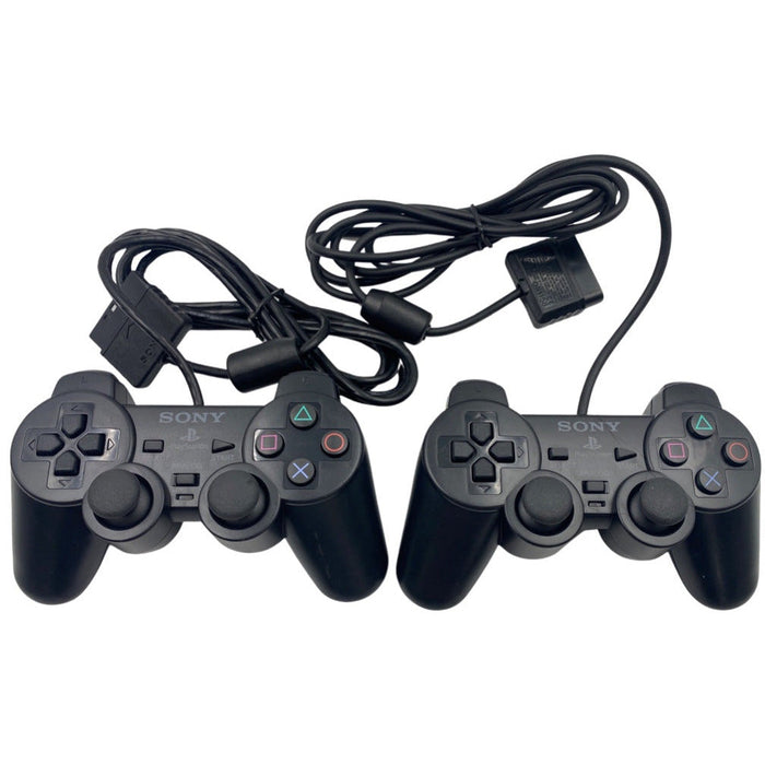 Slim (Black) PlayStation 2 System (2 - OEM Controllers) - Premium Video Game Consoles - Just $118.99! Shop now at Retro Gaming of Denver