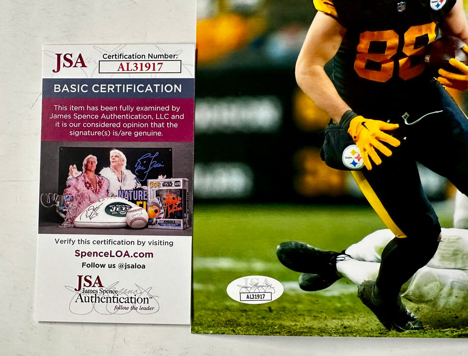 Pat Freiermuth Signed Autographed NFL Pittsburgh Steelers TE 8x10 Photo With JSA COA - for just $50! 