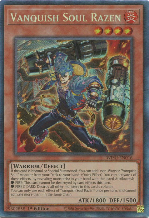 Vanquish Soul Razen [WISU-EN016] Collector's Rare - for just $31.75! 