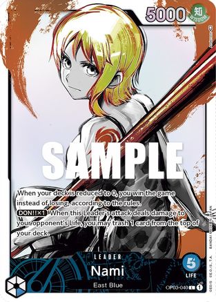 Nami (040) (Alternate Art) (OP03-040) - Pillars of Strength Foil - for just $119.22! 