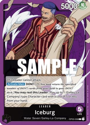 Iceburg (OP03-058) - Pillars of Strength - for just $0.10! 