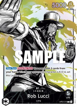 Rob Lucci (076) (Alternate Art) (OP03-076) - Pillars of Strength Foil - for just $16.90! 