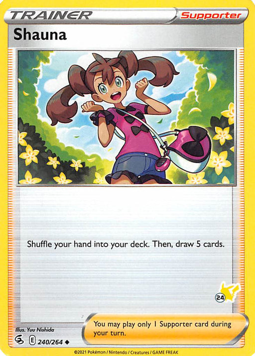 Shauna (240/264) (Pikachu Stamp #24) [Battle Academy 2022] - Just $0.05! Shop now at Retro Gaming of Denver