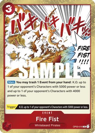 Fire Fist (OP03-018) - Pillars of Strength Foil - for just $0.13! 