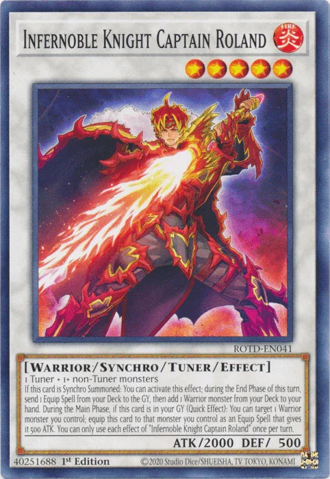 Infernoble Knight Captain Roland [ROTD-EN041] Common - for just $0.10! 