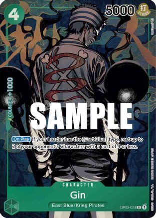Gin (Alternate Art) (OP03-024) - Pillars of Strength Foil - for just $2.93! 