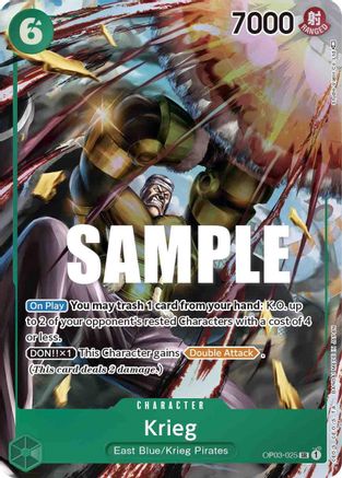 Krieg (Alternate Art) (OP03-025) - Pillars of Strength Foil - for just $1.52! 