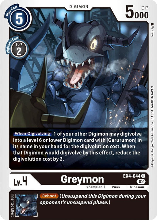 Greymon [EX4-044] [Alternative Being Booster] - Just $0.09! Shop now at Retro Gaming of Denver