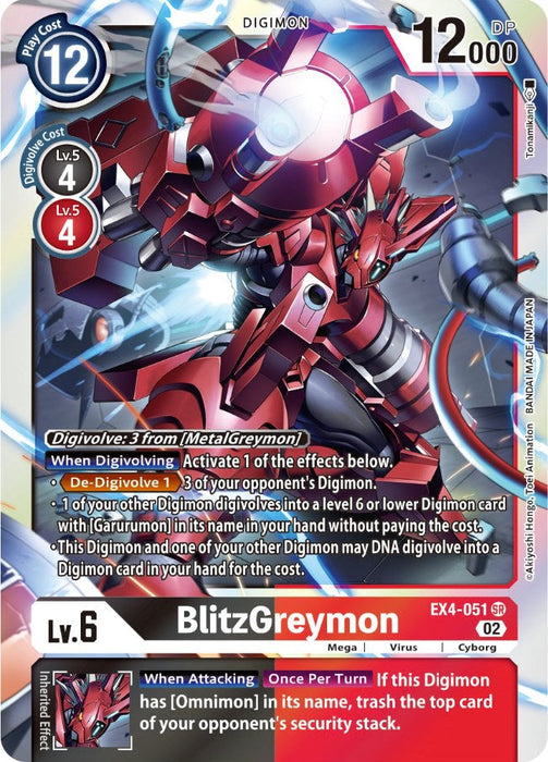 BlitzGreymon [EX4-051] [Alternative Being Booster] - Just $0.55! Shop now at Retro Gaming of Denver