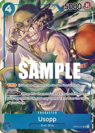 Usopp (Alternate Art) (OP03-041) - Pillars of Strength Foil - for just $4.80! 