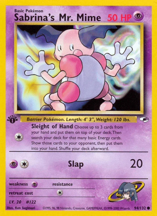 Sabrina's Mr. Mime (94/132) [Gym Heroes 1st Edition] - for just $0.65! 