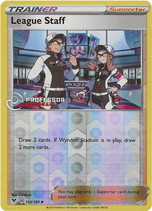 League Staff (153/185) (Professor Program Promo) [Sword & Shield: Vivid Voltage] - for just $19.60! 