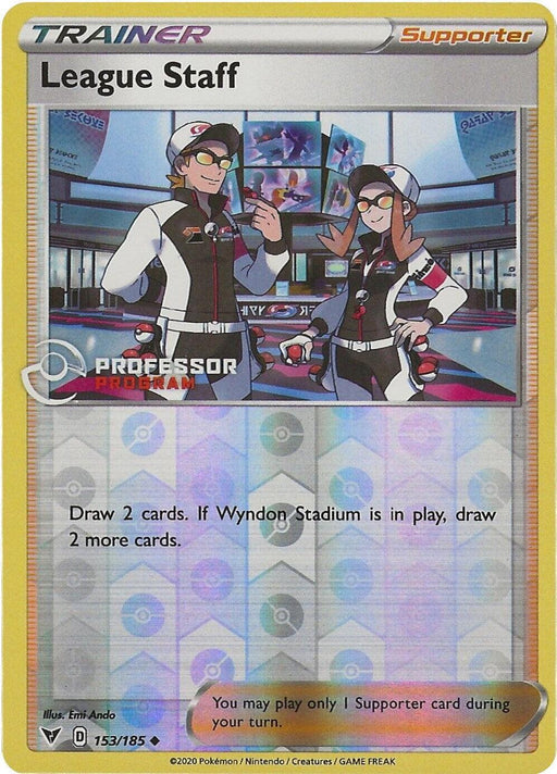 League Staff (153/185) (Professor Program Promo) [Sword & Shield: Vivid Voltage] - for just $28! 