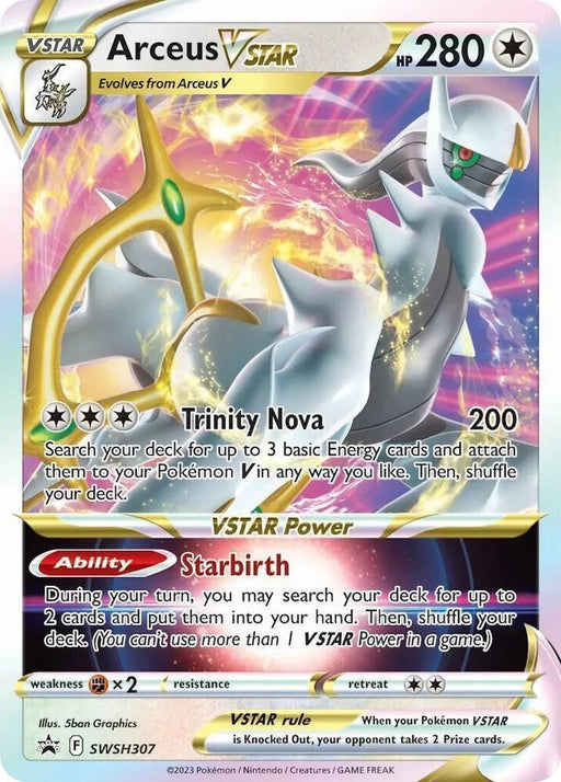 Arceus VSTAR (SWSH307) [Sword & Shield: Black Star Promos] - for just $2.40! 