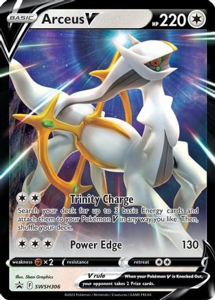 Arceus V SWSH306/307 - SWSH Sword & Shield Promo Cards Holofoil - for just $1.01! 