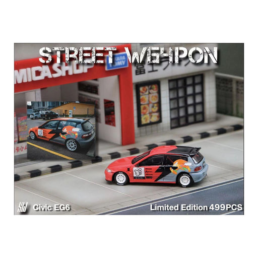 Street Weapon Honda Civic EG6 "KNUCLES" Sonic livery 1:64 - Premium Honda - Just $34.99! Shop now at Retro Gaming of Denver