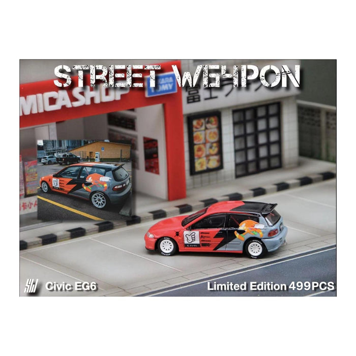 Street Weapon Honda Civic EG6 "KNUCLES" Sonic livery 1:64 - Just $34.99! Shop now at Retro Gaming of Denver