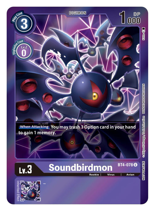 Soundbirdmon [BT4-078] (Event Pack 2) [Great Legend] - Just $0.25! Shop now at Retro Gaming of Denver