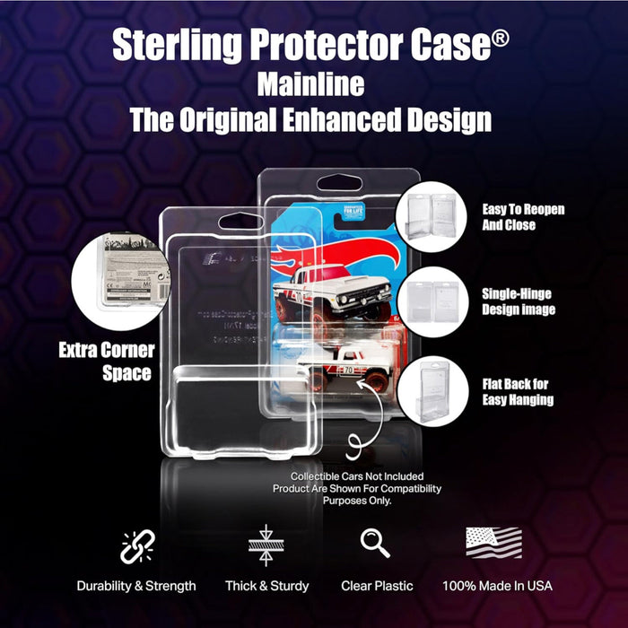 1pc Sterling Protector Case for Diecast Regular/Mainline Size to cover and preserve your collection - for just $1.89! 