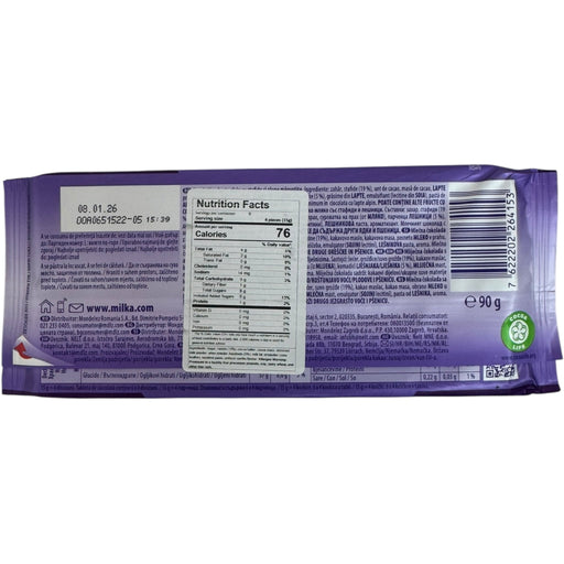 Milka Chocolate With Raisins And Nuts 90g - Deliciously Crunchy Snack Treat - for just $3.99! 