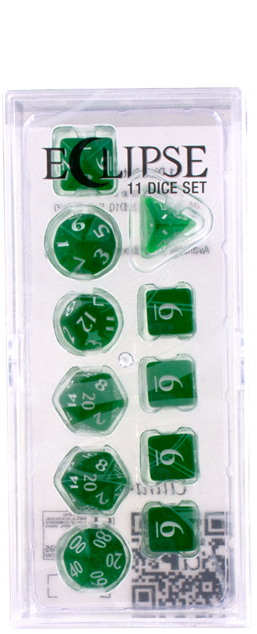 Ultra PRO: 11-Dice Set - Eclipse (Forest Green) - Just $9.95! Shop now at Retro Gaming of Denver