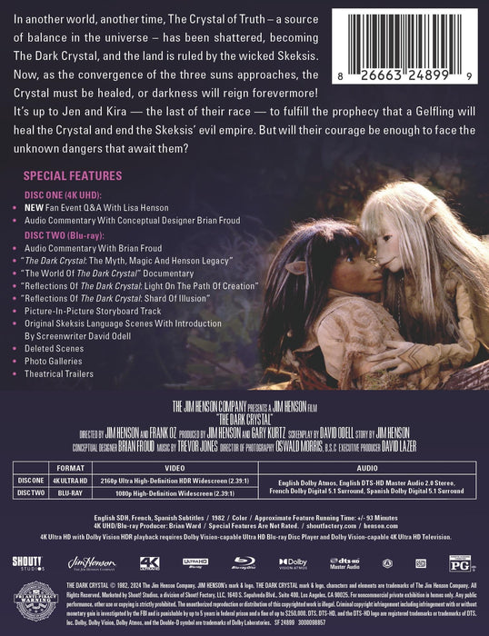 Dark Crystal - Limited Edition Steelbook (4K Ultra HD + Blu-ray) - for just $38.99! 
