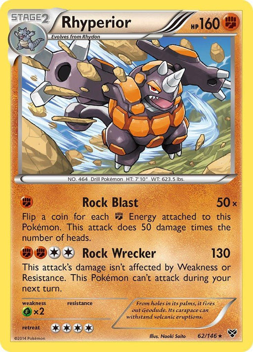 Rhyperior (62/146) (Cosmos Holo) (Blister Exclusive) [XY: Base Set] - for just $0.85! 