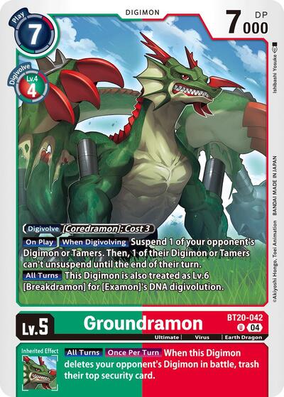Groundramon (Release Special Booster 2.5) Medium Play - for just $0.30! 