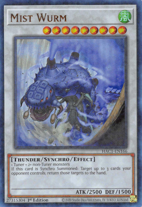 Mist Wurm (Duel Terminal) [HAC1-EN166] Parallel Rare - for just $0.45! 