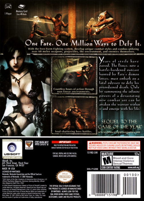 Prince of Persia: Warrior Within – GameCube (GC) - for just $13.99! 