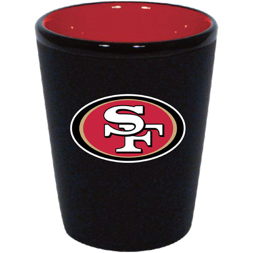 San Francisco 49ers Matte Black/Inner Color Shot Glass - for just $9.99! 