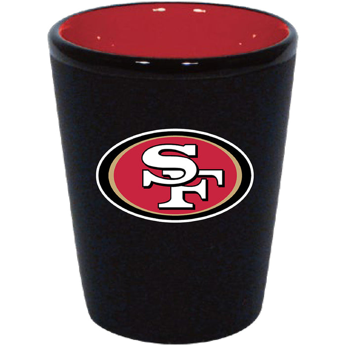 San Francisco 49ers Matte Black/Inner Color Shot Glass - for just $9.99! 