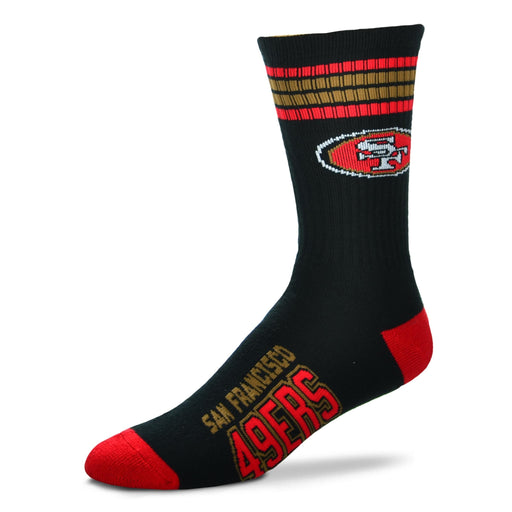 San Francisco 49ers Men's 4 Stripe Alternate Deuce Socks - for just $17.99! 