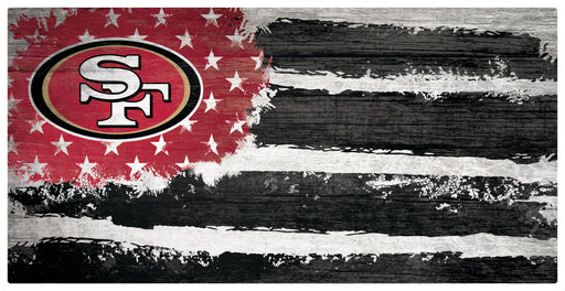 San Francisco 49ers Team Flag Wooden Sign - for just $14.99! 
