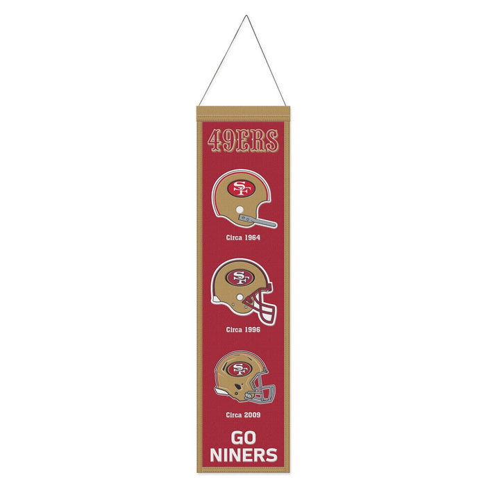 San Francisco 49ers 8" x 32" Wool Banner - for just $44.99! 