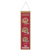San Francisco 49ers 8" x 32" Wool Banner - for just $44.99! 