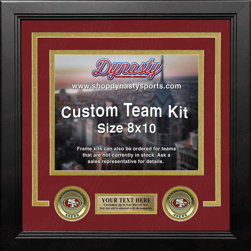 San Francisco 49ers Custom NFL Football 8x10 Picture Frame Kit (Multiple Colors) - for just $36.99! 