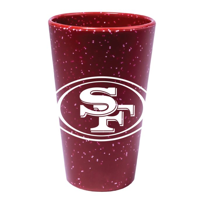 San Francisco 49ers 16 oz Team Color Silicone Pint Glass - for just $19.99! 